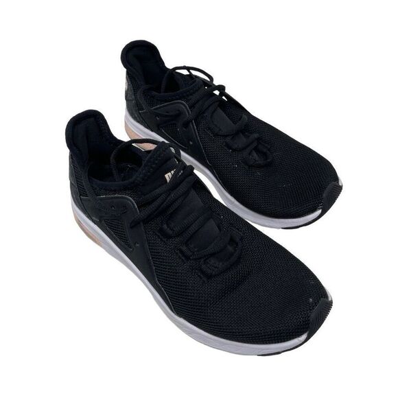 Puma Womens Electron Street C Trainers Lace-up Athletic Sneakers Black Size 8 - Picture 1 of 10